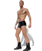 Joyglove Black PU Leather Boxer Shorts