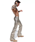 Joyglove Vintage-Inspired Silver Bell Bottoms - A Retro Fashion Revival