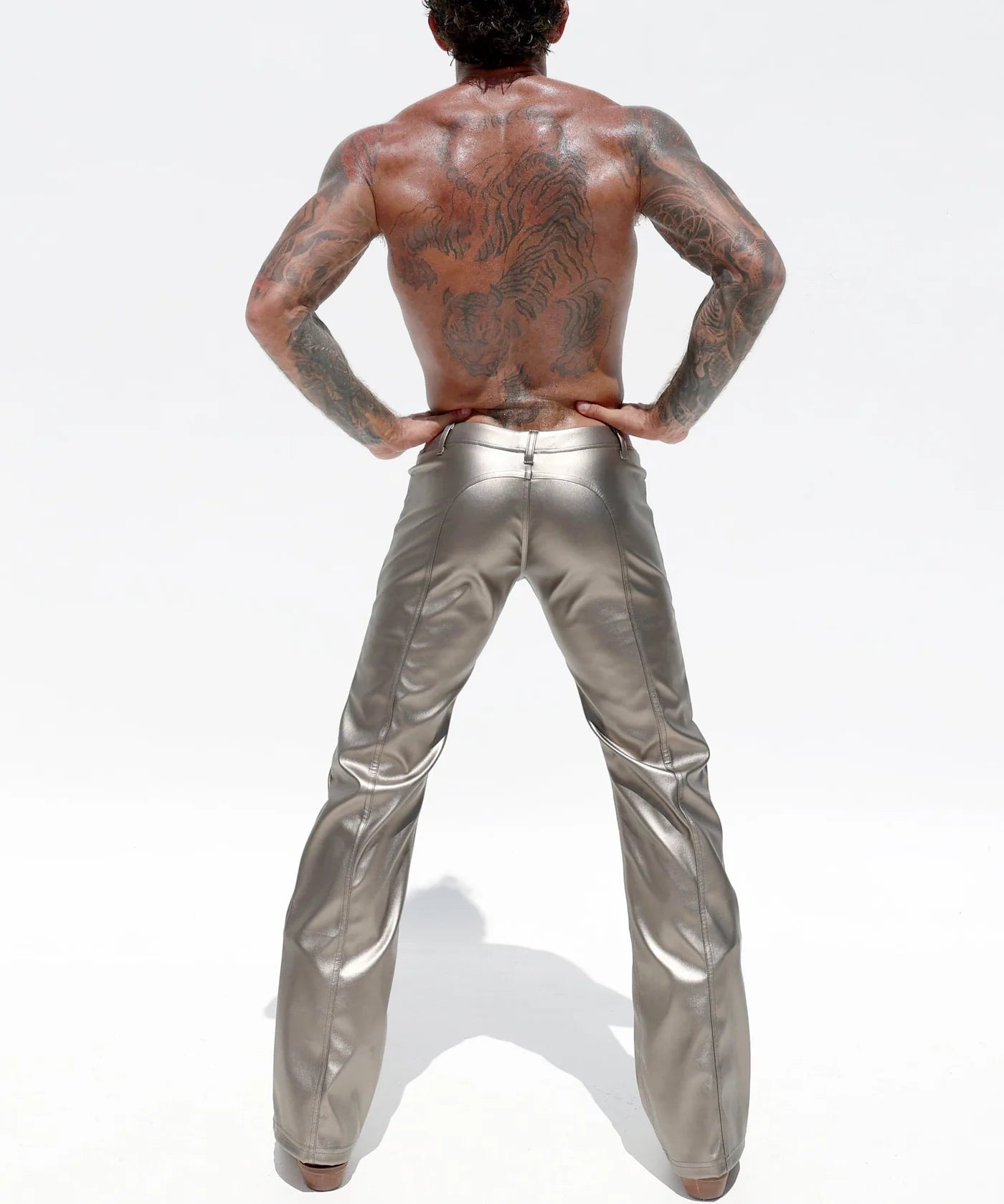 Joyglove Vintage-Inspired Silver Bell Bottoms - A Retro Fashion Revival