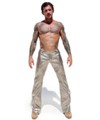 Joyglove Vintage-Inspired Silver Bell Bottoms - A Retro Fashion Revival