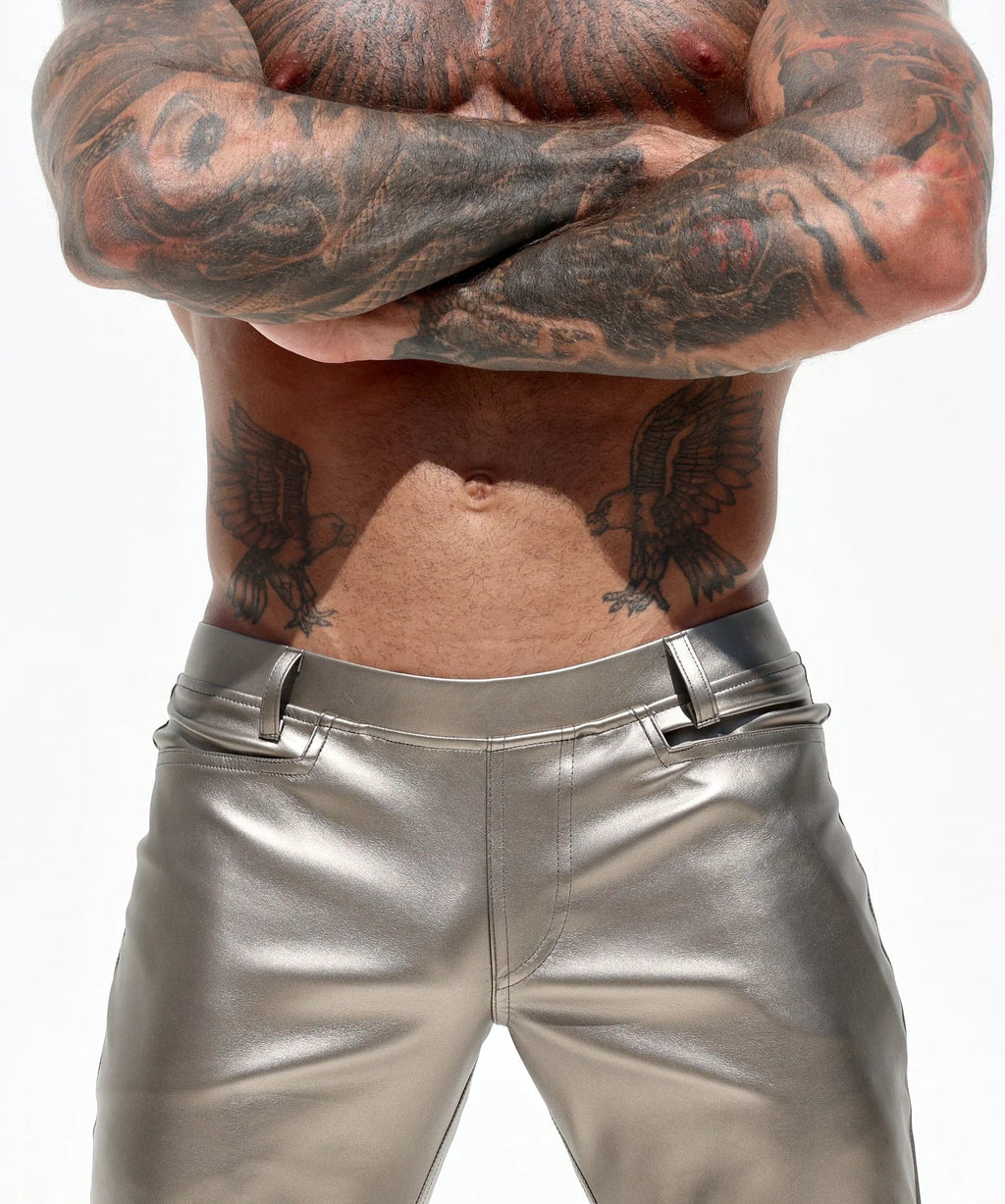 Joyglove Vintage-Inspired Silver Bell Bottoms - A Retro Fashion Revival