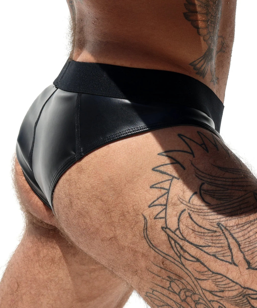 Joyglove Black PU Leather Performance Briefs
