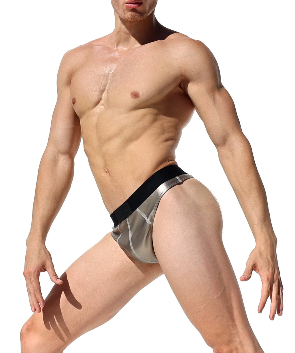 Joyglove Metallic Shiny Briefs - Sleek and Comfortable Design