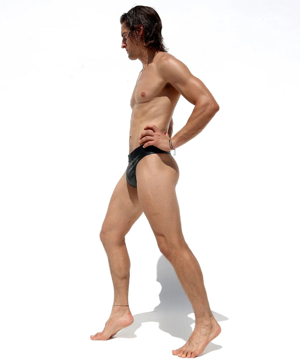 Joyglove Sleek Black PU Performance Briefs