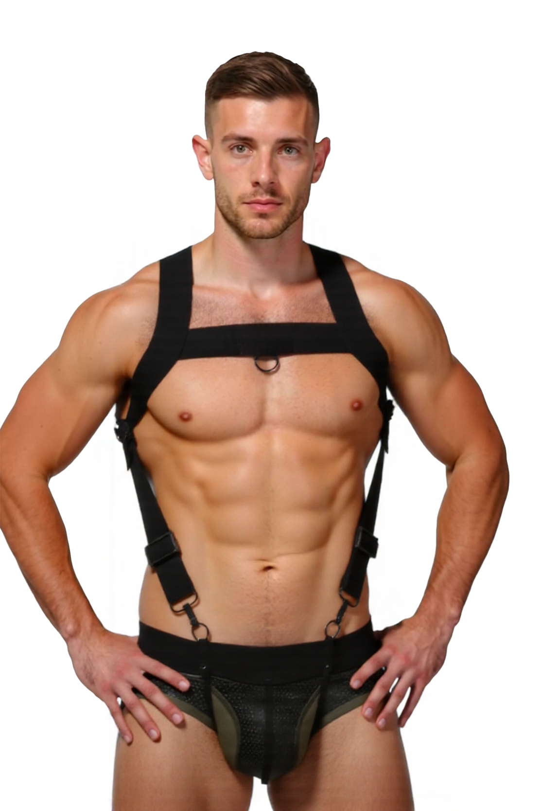 Joyglove Adjustable Strap Harness & Mesh Briefs Set