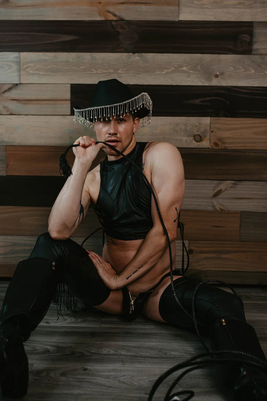 Matte Vinyl Zip Up Chaps