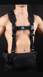 Joyglove Tactical Harness Belt Bag with Shoulder Straps, Adjustable Buckles (Multi-Color)