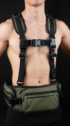 Joyglove Tactical Harness Belt Bag with Shoulder Straps, Adjustable Buckles (Multi-Color)