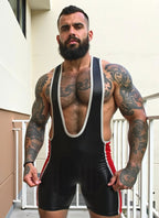 Power PU leathe Play Wrestler Suit