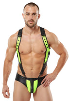 Joyglove Men's PU Leather Harness Brief - Bold and Stylish Design