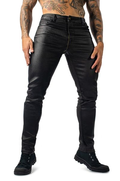 Joyglove Men's Black PU Leather Pants – Sleek & Stylish Design
