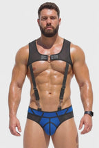 Joyglove Blue Impact Mesh Harness & Sculpted Brief Set