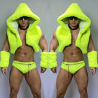 Men's Plush Bikini Carnival Performance Costumes